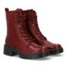 Botas estilo militar color burdeos de mujer 2531
