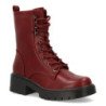 Botas estilo militar color burdeos de mujer 2531
