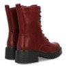 Botas estilo militar color burdeos de mujer 2531