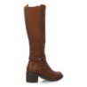 Botas caña alta tacón bajo elegantes de mujer color cafe 2561