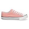 Deportivas de lona comodas de mujer color rosa FG-2913