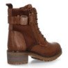 Botines estilo leñador tacón medio de mujer color camel 8126