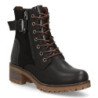 Botines estilo leñador tacón medio de mujer color negro 8126