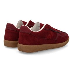 Deportivas comodas de mujer color burdeos B-6616