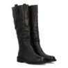 Botas caña alta tacón bajo elegante de mujer color negro DB-5546