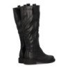 Botas caña alta tacón bajo elegante de mujer color negro DB-5546