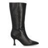 Botas media caña elegantes tacón fino de mujer color negro S-5519