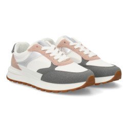 Deportivas snickers comodas de mujer color blanco TT-100