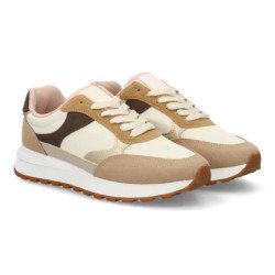 Deportivas snickers comodas de mujer color camel TT-100