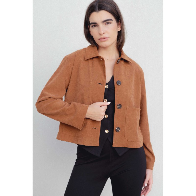 Top chaleco punto textura