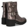 Botines de mujer estilo motero con caña color plomo 1023