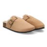 Zuecos estilo sandalias de mujer color kaki L2870