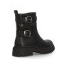 Botas moteras tacón bajo comoda de mujer color negro RQY82