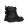 Botas moteras tacón bajo comoda de mujer color negro RQY82