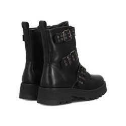 Botines estilo grunge plataforma de mujer color negro XTY07