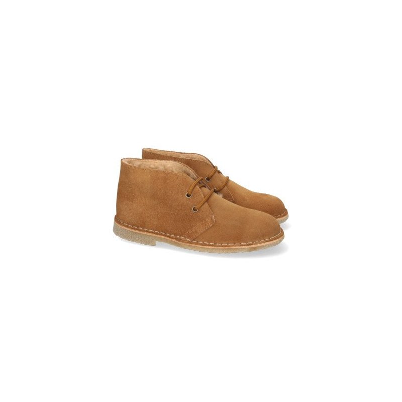 Botas safari planas comodas color camel DB02H