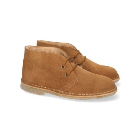 Botas safari planas comodas color camel DB02H