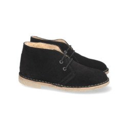 Botas safari planas comodas color negro DB02H