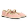 Merceditas planas en lona de mujer color rosa FB-5675