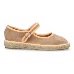 Bailarinas estilo alpargatas en yute de mujer color beige MT-87