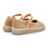 Bailarinas estilo alpargatas en yute de mujer color beige MT-87