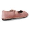 Merceditas terciopelo rosa planas lazos de mujer