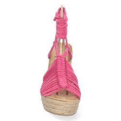 Sandalias de Cuña con Yute y Cordones