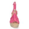 Sandalias de Cuña con Yute y Cordones
