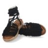 Sandalias Plana con Tiras al Tobillo