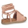 Sandalias Plana con Tiras al Tobillo