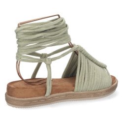 Sandalias Plana con Tiras al Tobillo