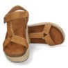Sandalias con Yute y Cierre de Velcro