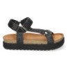 Sandalias con Yute y Cierre de Velcro