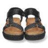 Sandalias con Yute y Cierre de Velcro