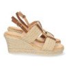 Sandalias de Cuña con Yute y Hebilla