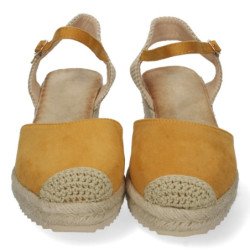 Sandalias de Cuña con Yute y Hebilla