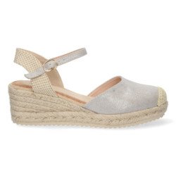 Sandalias de Cuña con Yute y Hebilla