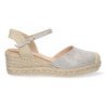 Sandalias de Cuña con Yute y Hebilla