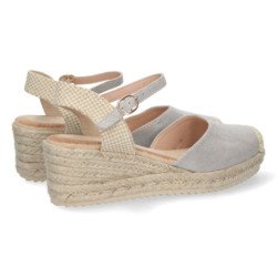 Sandalias de Cuña con Yute y Hebilla