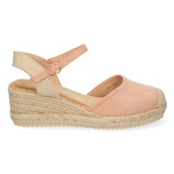 Sandalias de Cuña con Yute y Hebilla
