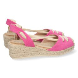 Sandalias de Cuña con Yute y Cordones