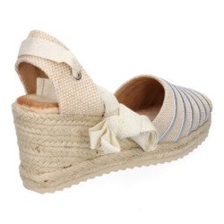 Sandalias de Mujer con Cuña de Yute Comodas y Elegantes Diseño Moderno con Cintas