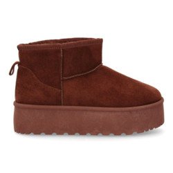 Botin Plano para Mujer con plataforma Estilo Australiano Forrado de Pelo
