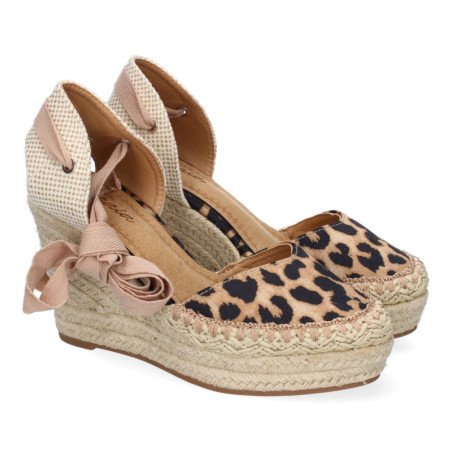 Sandalias de Mujer con Cuña de Yute Comodas y Elegantes Diseño Moderno con Cintas