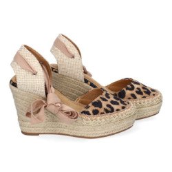 Sandalias de Mujer con Cuña de Yute Comodas y Elegantes Diseño Moderno con Cintas