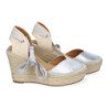 Sandalias de Mujer con Cuña de Yute Comodas y Elegantes Diseño Moderno con Cintas