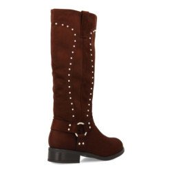 Bota campera para mujer con tachuelas