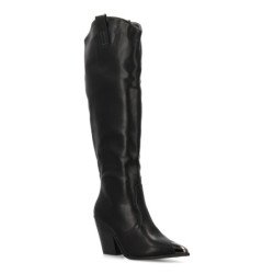 Botas altas de tacón y punta metálica