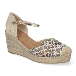 Sandalias de Cuña para Mujer Cómda y Elegante Forrada de Yute