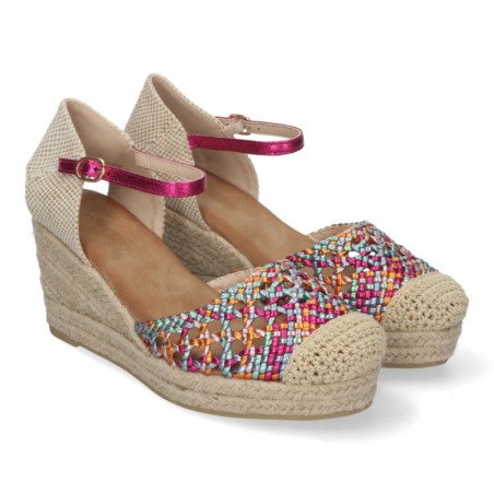 Sandalias de Cuña para Mujer Cómda y Elegante Forrada de Yute